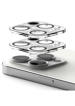 Folie Camera pentru iPhone 15 Pro (set 2) - Ringke Camera Protector Glass - Clear