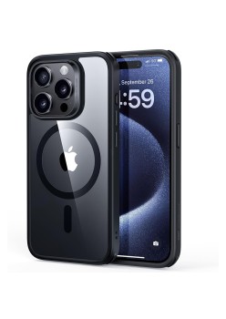 Husa pentru iPhone 15 Pro - ESR Classic Hybrid HaloLock - Clear Black
