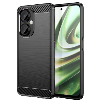 Husa Carbon compatibila OnePlus Nord CE 3 Lite, Tech AntiSoc, Negru
