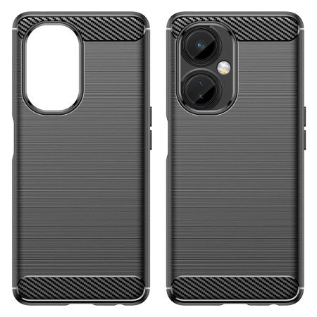 Husa Carbon compatibila OnePlus Nord CE 3 Lite, Tech AntiSoc, Negru