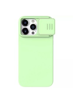 Husa pentru iPhone 15 Pro Max - Nillkin CamShield Silky MagSafe Silicone - Mint Green