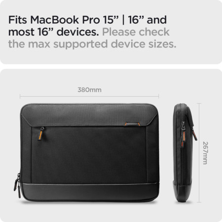 Husa Laptop 15 la16 inch, Spigen Handbag Klasdan KD100, Black