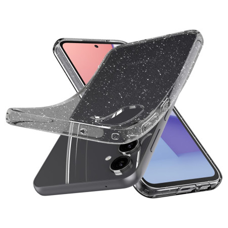 Huse pentru Samsung Galaxy S23 FE, Spigen Liquid Crystal Glitter, Crystal Quartz
