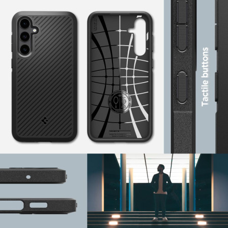 Husa pentru Samsung Galaxy S23 FE Spigen Core Armor, Matte Black