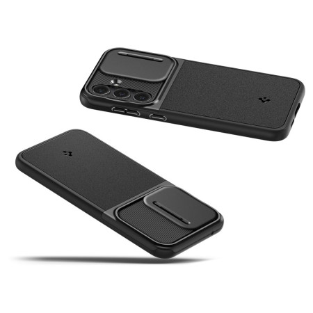 Husa pentru Samsung Galaxy S23 FE, Spigen Optik Armor, Black