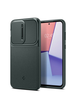 Husa pentru Samsung Galaxy S23 FE Spigen Optik Armor, Abyss Green