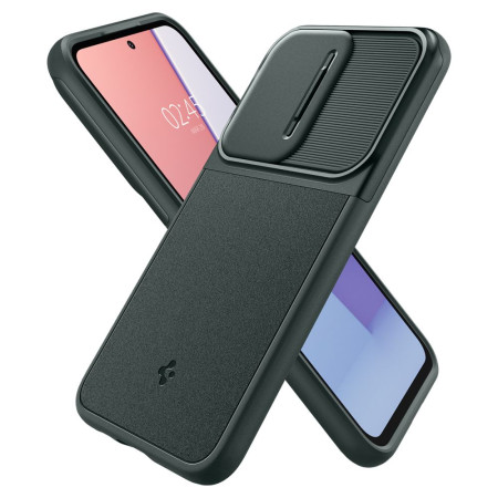 Husa pentru Samsung Galaxy S23 FE Spigen Optik Armor, Abyss Green