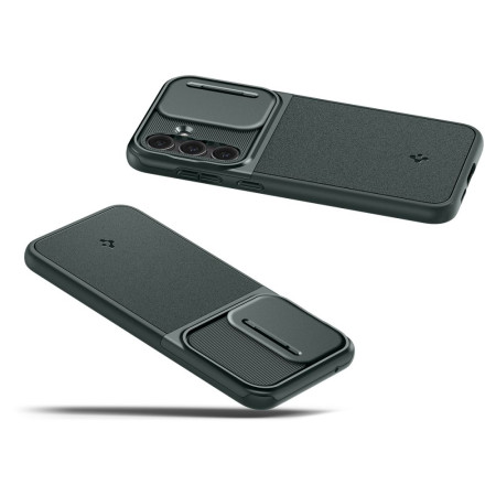 Husa pentru Samsung Galaxy S23 FE Spigen Optik Armor, Abyss Green