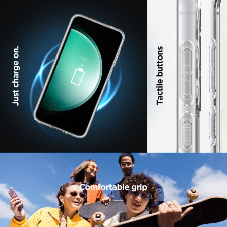 Husa pentru Samsung Galaxy S23 FE Spigen Ultra Hybrid MagSafe OneTap Ring, Clear