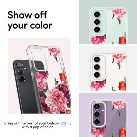 Husa pentru Samsung Galaxy S23 FE, Spigen Cyrill Cecile, Rose Floral