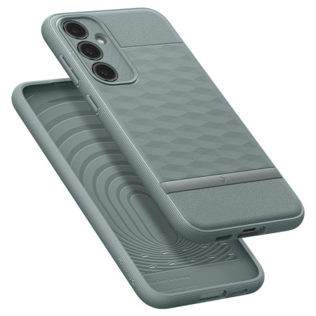 Husa pentru Samsung Galaxy S23 FE Spigen Caseology Parallax, Sage Green