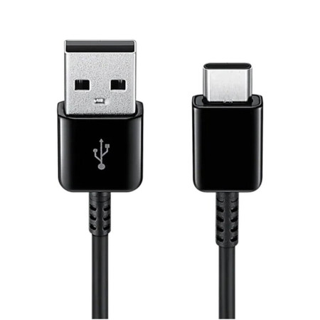 Cablu Date Samsung Original EP-DG930MBEGWW, 2 buc, USB-A la Type-C 2A, 480Mbps, 1.5m, Black 