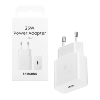 Incarcator Samsung pentru Priza Tip-C, Super Fast Charging, 25W, T2510N EP-T2510NWEGEU, White 