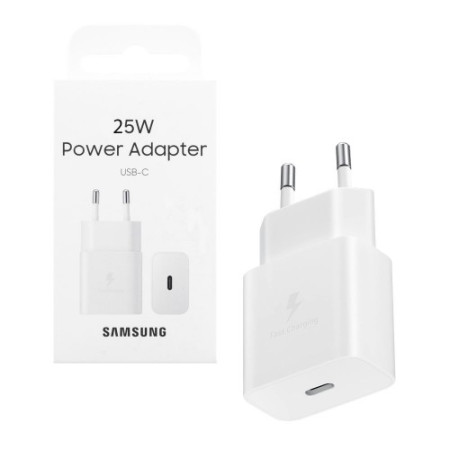 Incarcator Samsung pentru Priza Tip-C, Super Fast Charging, 25W, T2510N EP-T2510NWEGEU, White 