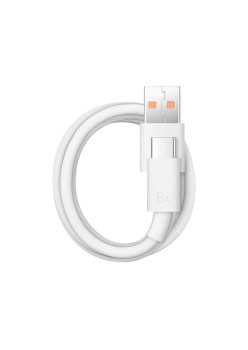 Cablu de Date USB la Type-C, Super Fast Charging 6A - Huawei - White (Bulk Packing)