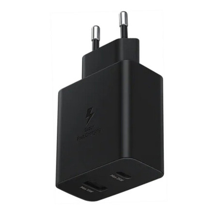 Incarcator Samsung de Priza Tip-C/USB, PD 35W, QC 3.0 15W, EP-TA220NBEGEU, Black