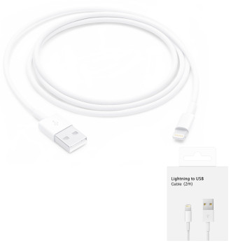 Cablu Lightning la USB-A Date Apple MD819ZM/A, 2m, White Blister
