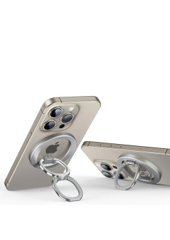 Suport Inel Telefon MagSafe - ESR Ring Stand - Natural Titanium