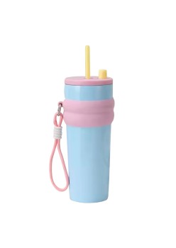 Termos din Otel Inoxidabil, 710ml - Cupa pentru masina, o singura pipeta - Light Blue
