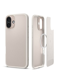 Husa pentru iPhone 16 - Spigen Cyrill Kajuk MagSafe - Cream