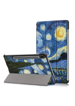 Husa Tableta pentru iPad Air 11 (2024) - Microfibra, Auto Sleep/Wake, Protectie Antisoc, Starry Night