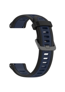 Curea pentru Samsung Galaxy Watch 4/5/Active 2, Huawei Watch GT 3 (42mm)/GT 3 Pro (43mm) - Techsuit Watchband (W053) - Dark Blue
