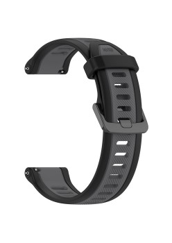 Curea pentru Samsung Galaxy Watch 4/5/Active 2, Huawei Watch GT 3 (42mm)/GT 3 Pro (43mm) - Techsuit Watchband (W053) - Gray