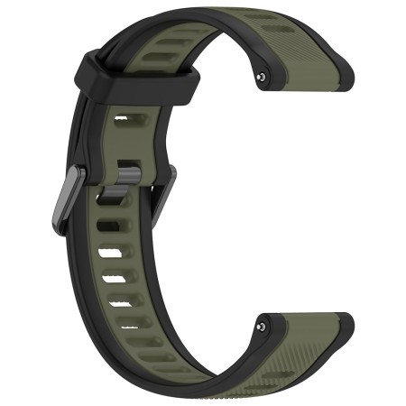Curea pentru Huawei Watch GT 4 (41mm)/W1/Honor Watch S1/Garmin Venu 2S/Vivoactive 4S - Techsuit Watchband (W053) - Khaki