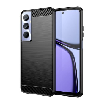Husa Carbon Anti-Soc pentru Realme C65 - Protectie Premium Negru | Tech Protects