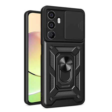 Husa pentru Realme C65, CamShield Protectie Camera, Inel Magnetic, Slide si Snap, Black
