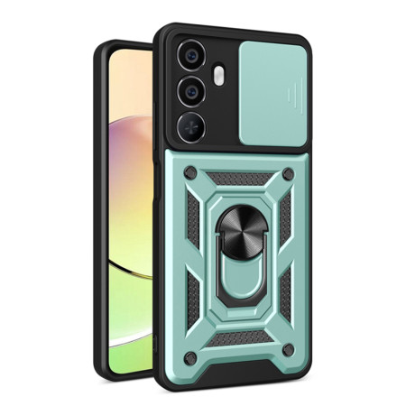 Husa pentru Realme C65, CamShield Protectie Camera, Inel Magnetic, Slide si Snap, Green