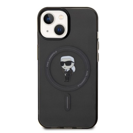 Husa pentru iPhone 15 / iPhone 14 / iPhone 13 - Karl Lagerfeld IML MagSafe (KLHMP14SHFCKNOK) - Ikonik