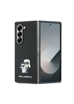 Husa pentru Samsung Galaxy Z Fold6 - Karl Lagerfeld Saffiano (KLHCZFD6SAPKCNPK) - KarlandChoupette Metal Pin