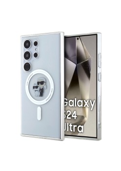 Husa pentru Samsung Galaxy S24 Ultra - Karl Lagerfeld IML Luxury MagSafe (KLHMS24LHGKCNOT) - Transparent KarlandChoupette