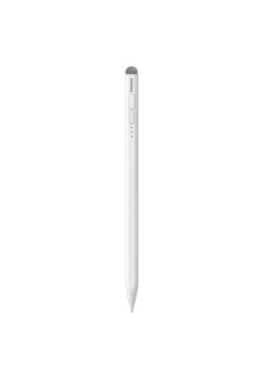 Stylus Pen Baseus pentru Apple, Type-C, Indicator LED, Replaceable Tip - Baseus (P80015802213-01) - Moon White
